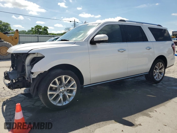 2018 Ford Expedition Max Limited z VIN 1FMJK1KT9JEA12109, wystawiony jako Copart lot #55788065 z przebiegiem 55 062 mil mil oraz Szkoda całkowita • Salvage title. Historia ofert i sprzedaży dostępna na DreamBid. Obrazek 1.
