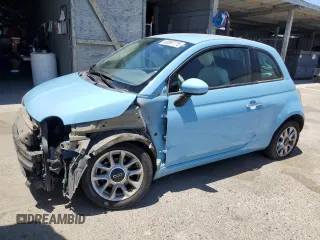 2017 FIAT 500 Pop z VIN 3C3CFFKR2HT549311, wystawiony jako Copart lot #60897715 z przebiegiem 52 010 mil mil oraz Szkoda całkowita • Salvage title. Historia ofert i sprzedaży dostępna na DreamBid. Obrazek 1.