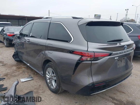 2022 Toyota Sienna Limited with VIN 5TDZRKEC7NS102931, listed as a IAAI auction lot 41419509 with 132,885 mi miles and . Bid and sale history available at DreamBid. Image 3.