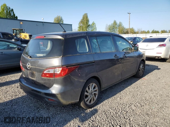 2014 Mazda 5 Sport с VIN JM1CW2BL2E0167630, выставлен на аукционе Copart как лот 54394195 с пробегом 79 034 миль миль и Списание • Salvage title. История ставок и продаж доступна на DreamBid. Изображение 3.