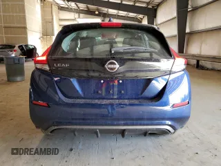 2025 Nissan LEAF S with VIN 1N4AZ1BV3SC560918, listed as a Copart auction lot 77446484 with 607 mi miles and Salvage Title. Bid and sale history available at carsss.com. Image 6.