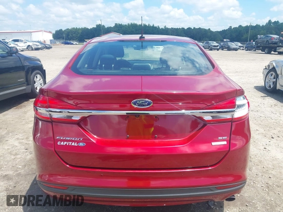 2018 Ford Fusion SE with VIN 3FA6P0HD7JR258701, listed as a IAAI auction lot 42637023 with 150,471 mi miles and . Bid and sale history available at DreamBid. Image 16.