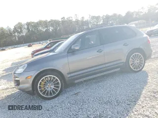2009 Porsche Cayenne Turbo with VIN WP1AC29P79LA81564, listed as a Copart auction lot 43852815 with 71,760 mi miles and Salvage Title. Bid and sale history available at carsss.com. Image 1.