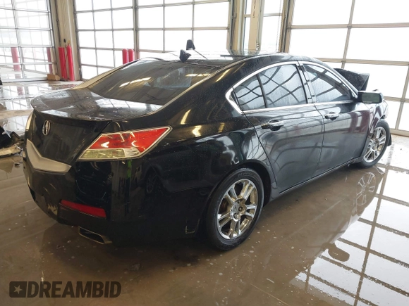 2009 Acura TL Tech with VIN 19UUA86549A010863, listed as a IAAI auction lot 41001252 with 186,441 mi miles. Bid and sale history available at carsss.com. Image 4.
