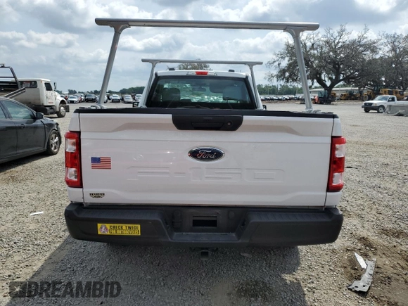 2022 Ford F-150 XL with VIN 1FTMF1CB8NKE95868, listed as a Copart auction lot 50446495 with 0 mi miles and Salvage Title. Bid and sale history available at carsss.com. Image 6.
