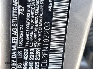 2015 Mercedes-Benz CLA 250 with VIN WDDSJ4EB2FN187203, listed as a Copart auction lot 44917034 with 75,697 mi miles and . Bid and sale history available at DreamBid. Image 12.