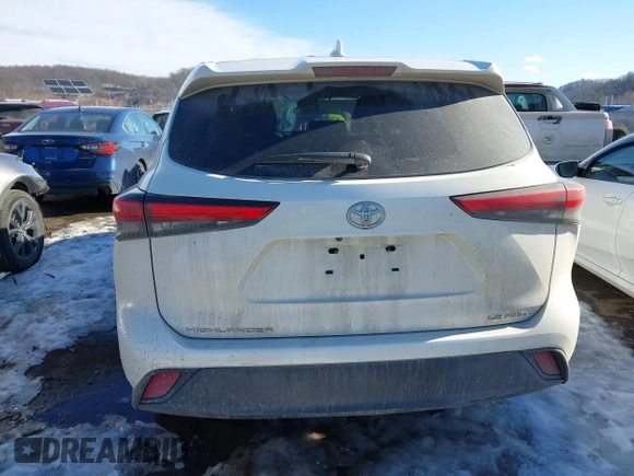 2020 Toyota Highlander LE with VIN 5TDBZRBH5LS511758, listed as a IAAI auction lot 41432586 with 76,214 mi miles and . Bid and sale history available at DreamBid. Image 16.