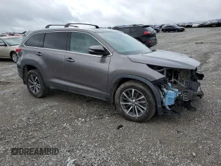 2019 Toyota Highlander SE with VIN 5TDJZRFH9KS936811, listed as a Copart auction lot 60310505 with 129,988 mi miles and Salvage title. Bid and sale history available at DreamBid. Image 4.