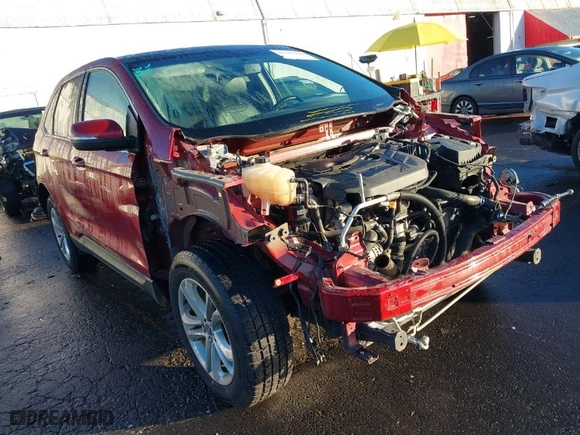 2017 Ford Edge SEL with VIN 2FMPK4J9XHBC46461, listed as a IAAI auction lot 41188226 with 69,340 mi miles. Bid and sale history available at carsss.com. Image 1.