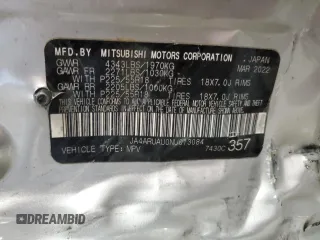 2022 Mitsubishi Outlander ES с VIN JA4ARUAU0NU013084, выставлен на аукционе Copart как лот 57413675 с пробегом 102 454 миль миль и Списание • Salvage title. История ставок и продаж доступна на DreamBid. Изображение 14.