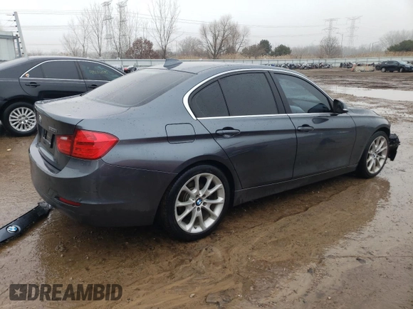 2015 BMW 3 Series 320i with VIN WBA3B1G56FNT64589, listed as a Copart auction lot 43250165 with 94,962 mi miles and Salvage Title. Bid and sale history available at carsss.com. Image 3.