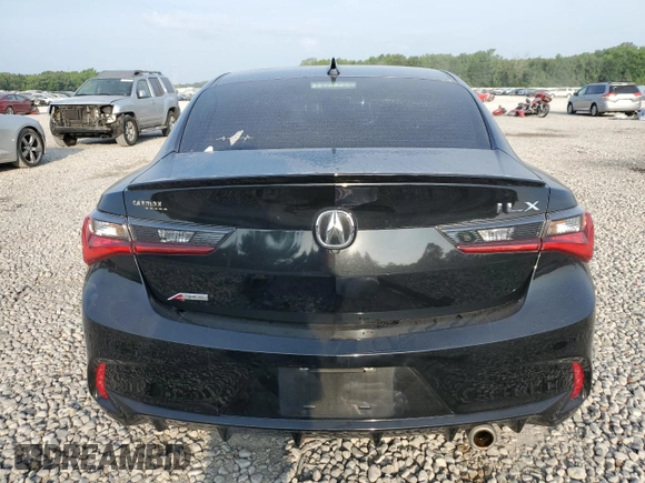 2019 Acura ILX Premium with VIN 19UDE2F82KA005694, listed as a Copart auction lot 59577855 with 75,721 mi miles and Salvage title. Bid and sale history available at DreamBid. Image 6.