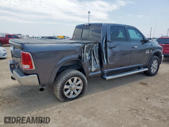 2016 Ram 2500 Laramie Longhorn with VIN 3C6UR5GL9GG173047, listed as a Copart auction lot 64480445 with 121,535 mi miles and Salvage title. Bid and sale history available at DreamBid. Image 3.