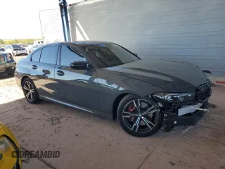 2024 BMW 3 Series M340i with VIN 3MW49FS05R8E84755, listed as a Copart auction lot 49288935 with 12,258 mi miles and Salvage Title. Bid and sale history available at carsss.com. Image 4.