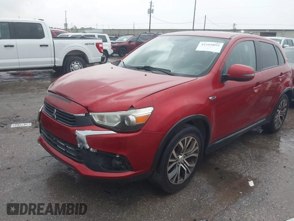 2016 Mitsubishi Outlander Sport 2.0 ES with VIN JA4AP3AU7GZ064880, listed as a IAAI auction lot 42109895 with 245,906 mi miles. Bid and sale history available at carsss.com. Image 2.