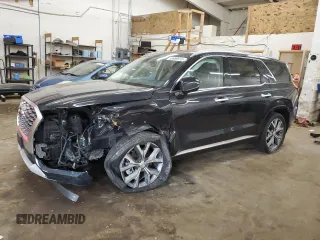 2021 Hyundai Palisade Limited with VIN KM8R5DHE1MU207961, listed as a Copart auction lot 56989515 with 36,416 mi miles and Salvage title. Bid and sale history available at DreamBid. Image 1.