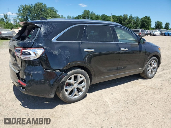 2017 Kia Sorento SX with VIN 5XYPKDA52HG228405, listed as a Copart auction lot 64963725 with 91,079 mi miles and Clean title. Bid and sale history available at DreamBid. Image 3.