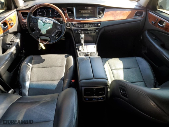 2014 Hyundai Equus Ultimate with VIN KMHGH4JH1EU089995, listed as a Copart auction lot 46342265 with 121,087 mi miles and Salvage Title. Bid and sale history available at carsss.com. Image 8.