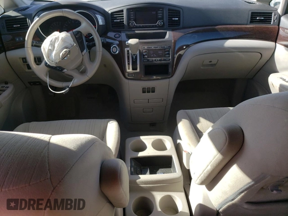 2015 Nissan Quest SV z VIN JN8AE2KP7F9120463, wystawiony jako Copart lot #49695485 z przebiegiem 143 413 mil mil oraz Czysty tytuł • Clean title. Historia ofert i sprzedaży dostępna na DreamBid. Obrazek 8.