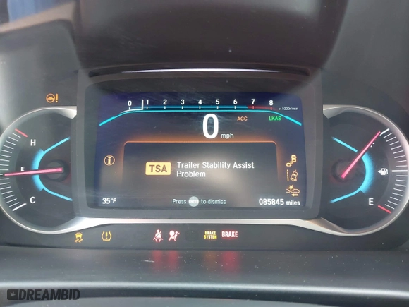2019 Honda Pilot Touring 8-Passenger with VIN 5FNYF5H95KB009122, listed as a IAAI auction lot 41573338 with 85,845 mi miles. Bid and sale history available at carsss.com. Image 7.