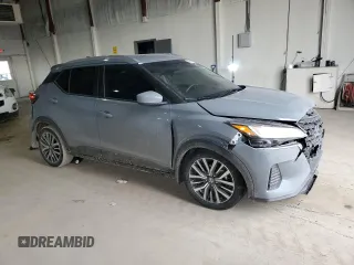 2021 Nissan Kicks SV with VIN 3N1CP5CV8ML497758, listed as a Copart auction lot 46814795 with 52,813 mi miles and Salvage Title. Bid and sale history available at carsss.com. Image 4.