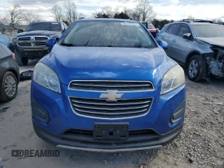2015 Chevrolet Trax LT with VIN KL7CJLSB4FB177946, listed as a Copart auction lot 46938495 with 136,114 mi miles and Salvage Title. Bid and sale history available at carsss.com. Image 5.