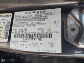 2017 Ford Fusion SE with VIN 3FA6P0HD4HR311462, listed as a IAAI auction lot 41824553 with 124,911 mi miles. Bid and sale history available at carsss.com. Image 9.