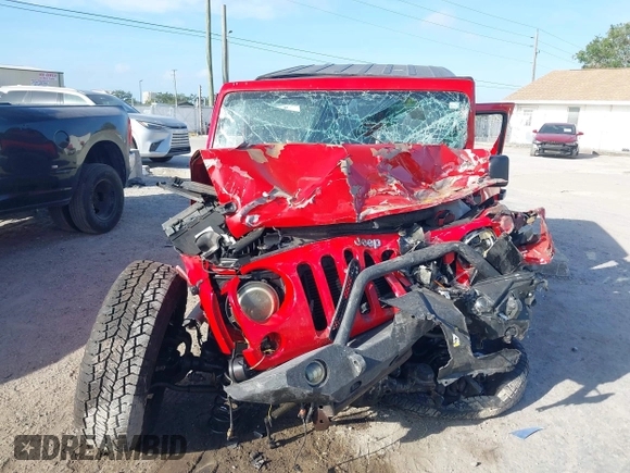 2015 Jeep Wrangler Unlimited Sport with VIN 1C4BJWDG4FL694005, listed as a IAAI auction lot 41971529 with Not provided miles and . Bid and sale history available at DreamBid. Image 12.