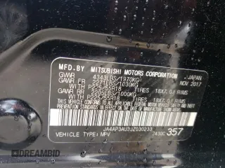 2018 Mitsubishi Outlander ES with VIN JA4AP3AU3JZ030233, listed as a Copart auction lot 56124415 with 107,615 mi miles and Salvage title. Bid and sale history available at DreamBid. Image 13.