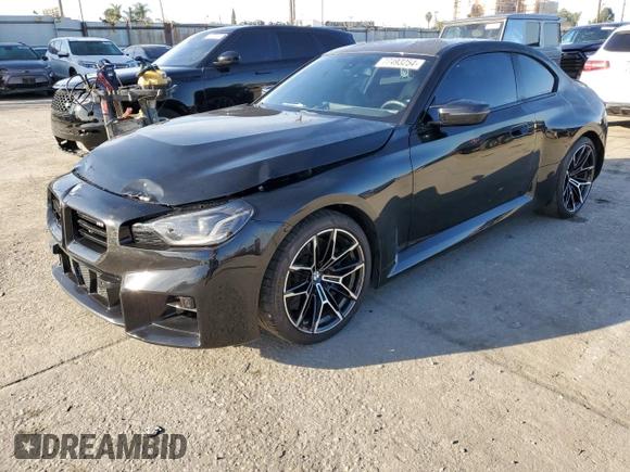 2024 BMW M2 with VIN 3MF13DM06R8E28720, listed as a Copart auction lot 77493254 with 5,913 mi miles and Salvage Title. Bid and sale history available at carsss.com. Image 1.