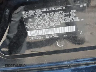 2012 Toyota RAV4 Limited with VIN 2T3DK4DV9CW077507, listed as a IAAI auction lot 42019231 with 84,798 mi miles. Bid and sale history available at carsss.com. Image 9.