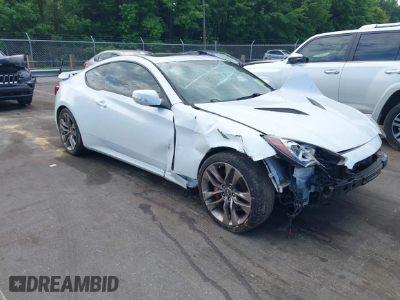 2015 Hyundai Genesis Coupe R-Spec with VIN KMHHU6KJ4FU127511, listed as a IAAI auction lot 42214070 with Not provided miles and . Bid and sale history available at DreamBid. Image 1.