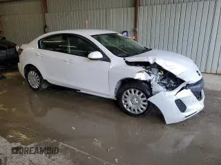 2013 Mazda Mazda3 i Sport with VIN JM1BL1UP4D1832079, listed as a Copart auction lot 52438495 with 124,675 mi miles and Salvage Title. Bid and sale history available at carsss.com. Image 4.