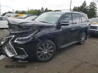 2020 Lexus LX with VIN JTJDY7AX0L4315342, listed as a Copart auction lot 70881694 with 65,917 mi miles and Salvage Title. Bid and sale history available at carsss.com. Image 1.