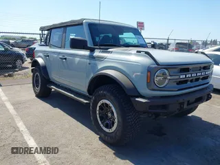 2021 Ford Bronco with VIN 1FMDE5DH0MLA94865, listed as a IAAI auction lot 42488493 with 39,253 mi miles and . Bid and sale history available at DreamBid. Image 1.
