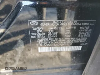 2020 Hyundai Santa Fe SEL w/SULEV with VIN 5NMS33AD9LH174351, listed as a Copart auction lot 53676955 with 70,318 mi miles and Salvage Title. Bid and sale history available at carsss.com. Image 13.