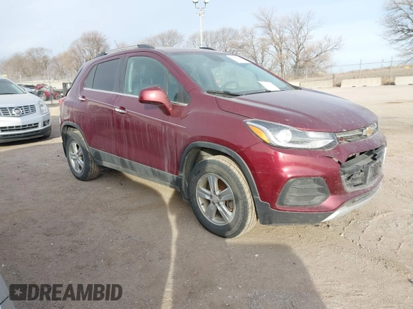 2017 Chevrolet Trax LT with VIN 3GNCJPSB5HL262068, listed as a IAAI auction lot 41437329 with 132,559 mi miles. Bid and sale history available at carsss.com. Image 1.