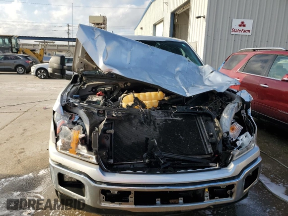 2018 Ford F-150 XL with VIN 1FTEW1CG8JFA88135, listed as a Copart auction lot 43628145 with 91,703 mi miles and Salvage Title. Bid and sale history available at carsss.com. Image 5.
