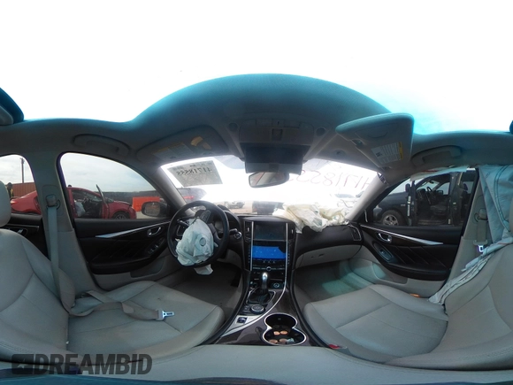 2015 Infiniti Q50 z VIN JN1BV7APXFM335981, wystawiony jako IAAI lot #41718555 z przebiegiem 83 918 mil mil oraz . Historia ofert i sprzedaży dostępna na DreamBid. Obrazek 17.