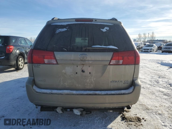 2005 Toyota Sienna LE with VIN 5TDBA23C25S030774, listed as a Copart auction lot 80359744 with 518,172 mi miles and Clean Title. Bid and sale history available at carsss.com. Image 6.