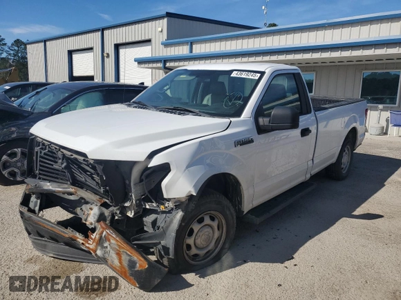 2016 Ford F-150 XL with VIN 1FTMF1C85GKD03426, listed as a Copart auction lot 43619245 with 124,954 mi miles and Salvage Title. Bid and sale history available at carsss.com. Image 1.