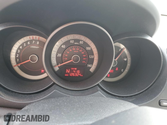 2010 Kia Forte EX with VIN KNAFU4A25A5067989, listed as a Copart auction lot 49691175 with 126,324 mi miles and Salvage Title. Bid and sale history available at carsss.com. Image 9.