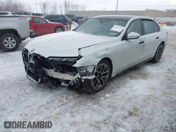 2024 BMW 7 Series 760i xDrive with VIN WBA33EJ04RCR03034, listed as a IAAI auction lot 41443346 with 4,938 mi miles. Bid and sale history available at carsss.com. Image 17.