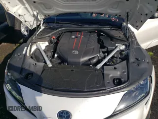 2023 Toyota GR Supra 3.0 with VIN WZ1DB0G07PW057130, listed as a Copart auction lot 79969234 with 9,512 mi miles and Salvage Title. Bid and sale history available at carsss.com. Image 11.