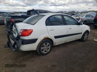 2007 Kia Rio LX with VIN KNADE123976187291, listed as a Copart auction lot 74561344 with 166,583 mi miles and Salvage Title. Bid and sale history available at carsss.com. Image 3.