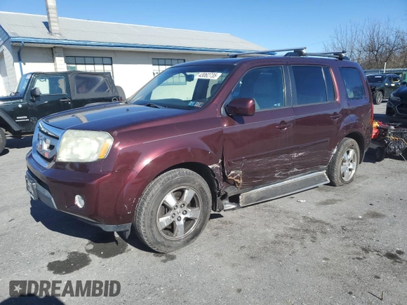 2009 Honda Pilot EX-L with VIN 5FNYF48549B029301, listed as a Copart auction lot 43062735 with 130,983 mi miles and Salvage Title. Bid and sale history available at carsss.com. Image 1.