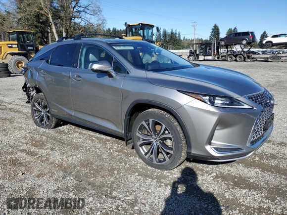 2021 Lexus RX with VIN 2T2HGMDA3MC060984, listed as a Copart auction lot 47040095 with 35,983 mi miles and Salvage Title. Bid and sale history available at carsss.com. Image 4.