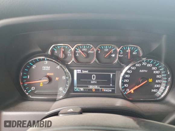 2016 Chevrolet Silverado 1500 LT with VIN 3GCUKREC9GG189272, listed as a Copart auction lot 48743695 with 186,406 mi miles and Salvage Title. Bid and sale history available at DreamBid. Image 9.