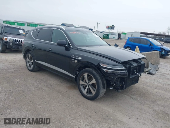 2021 Genesis GV80 with VIN KMUHCESC9MU063172, listed as a IAAI auction lot 41485442 with 69,590 mi miles and . Bid and sale history available at DreamBid. Image 1.