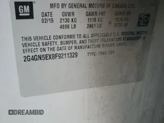 2015 Buick Regal Premium I with VIN 2G4GN5EX8F9211329, listed as a Copart auction lot 49817745 with 196,877 mi miles and Salvage Title. Bid and sale history available at carsss.com. Image 13.